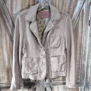 Shangana Light Dusty Rose Silk/Cotton Blend Blazer